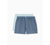 EMPORIO ARMANI Men's LOGOLABEL 2-Pack Boxer Blue L