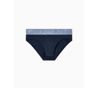 EMPORIO ARMANI Men's MEGALOGO Brief, Blue, S