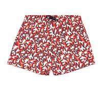 EMPORIO ARMANI Men's MID Boxer Swim Trunks, Small EA Whit/Orange, XXL