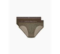 Emporio Armani Men's Pattern Mix 2-Pack Brief Green XL