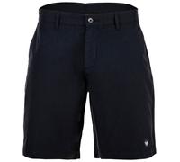 Emporio Armani Mens Satin Label Bermuda Shorts Taupe Blue Cotton