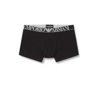 Emporio Armani Mens Knit 3-Pack Trunks 111357-4F726 Colour: Black/Black/Black 73320, Size: M