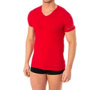 Emporio Armani Mens Short sleeve V-neck T-shirt 110810-8P723 man - Red - Size Small