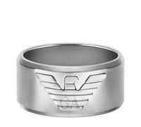 Emporio Armani Men's Silver-Tone Stainless Steel Ring, EGS316604010
