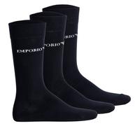 EMPORIO ARMANI Men's Socks, 3-Pack - CASUAL COTTON, Ankle Socks, One Size ...