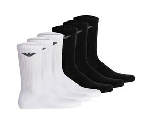 Emporio Armani Men's Socks, 6-Pack - Sporty Sponge, Short Socks, One Size...