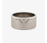 Emporio Armani Mens Stainless Steel Logo Band Ring EGS3166040 U