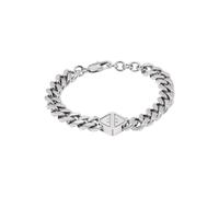 Emporio Armani Jewellery Emporio Armani Gents Trend Triangle ID Stainless Steel Chain Bracelet 1.8cm, 20cm + 2cm