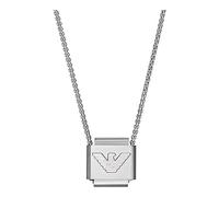 Emporio Armani Necklace for Men Essential, Length: 525mm, Width: 18.5mm Silver Stainless Steel Necklace, EGS2915040
