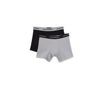 Emporio Armani Mens Nero/grigio Pack of two Logo-embellished Stretch-cotton Boxers M