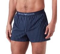 Emporio Armani Men's Stretch Cotton Classic Pattern Mix Boxer Briefs, Stripes Print, L