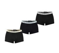 Emporio Armani Men's Stretch Cotton Core Logoband 3-Pack Trunk, Black/Black/Black, S