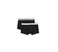 Emporio Armani Men's Stretch Cotton Endurance 2-Pack-Trunk, Black/Black, L (Pack of 2)