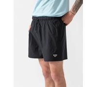 Emporio Armani Mens Swim Shorts with Eagle Logo - Black - Black - L