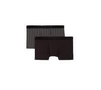 Emporio Armani Men's TARTAN GIFT BOX 2-PACK TRUNK Trunks, STAMPA RIGHE/NERO,