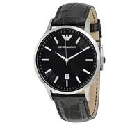 Emporio Armani Mens' Watch AR2411 - Black & Silver Metal - One Size