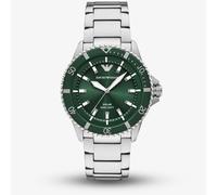 Emporio Armani Mens World Explorer Solar Powered Green Dial Watch AR11698