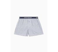 Emporio Armani Men's Yarn Dyed Cotton Boxer Shorts, Vichy, M