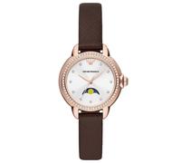 Emporio Armani Women Analog Quartz Watch with Pro-Planet Leather Strap AR11568