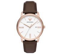 Emporio Armani Unisex-Children Analog Quartz Watch with Pro-Planet Leather Strap AR11573