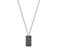 Emporio Armani Necklace for Men , Length: 525mm, Size Pendant: 32x16x2mm Silver Stainless Steel Necklace, EGS2724040