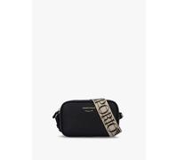 EMPORIO ARMANI Piped Black & Silver Camera Bag Size: One Size, Colour: