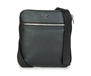 Emporio Armani Pouch BUSINESS FLAT MESSENGER BAG in Black One size