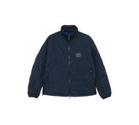 Emporio Armani quilted chevron-pattern jacket - Blue 50-52-54