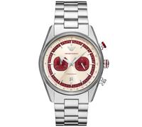 Emporio Armani Racer AR11645 - Man - 42 mm - Analogue - Quartz - Mineral Glass Beige/Red 21 mm