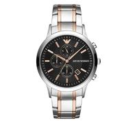 Emporio Armani Renato AR11165 Men's Watch - 43mm Black Dial Stainless Steel