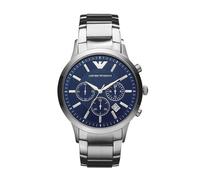 Emporio Armani Watch for Men, Chronograph Movement, 43 mm Silver / Steel Stainless Steel Case with a Stainless Steel Strap, AR2448