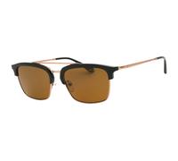 Emporio Armani Shiny Brown Frame Dark Brown Lensed Sunglasses - One Size