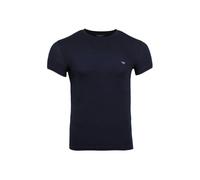Emporio Armani Shiny Logo Organic Cotton T-Shirt, Armani Blue - Medium