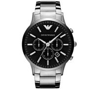 Emporio Armani Sportivo Chronograph Black Dial Steel Mens Watch Ar2460