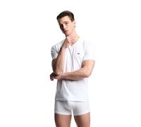 Emporio Armani Stretch Cotton Jersey Short Sleeve V Neck T-shirt
