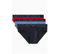 EMPORIO ARMANI Stretch Cotton Shiny Logoband 3-Pack Brief