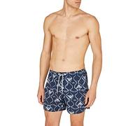 Emporio Armani Swimwear Men's Graphic Patterns Boxer Shorts Swim Trunks, Eagle Allover, 48, Eagle All-Over