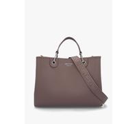 EMPORIO ARMANI Taupe Pebbled Shopper With Pouch Size: One Size, Colour