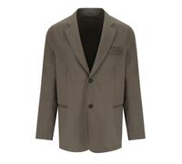 EMPORIO ARMANI TRAVEL ESSENTIAL BROWN SINGLE-BREASTED JACKET 52