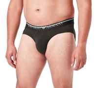 Emporio Armani Underwear Men's Men's Brief Underlined Logo Boxer Briefs, Black,