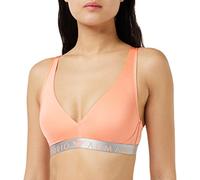 Emporio Armani Underwear Women's Emporio Armani Iconic Microfiber Bra Padded, Opaque NA, Papaya, XL