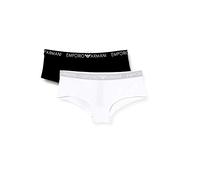 Emporio Armani Underwear Women's Iconic Cotton Underwear, Bianco, L (Pack of 2)