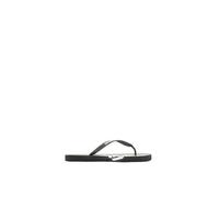 Emporio Armani Bold Eagle Logo Flip Flops, Black+White, 38