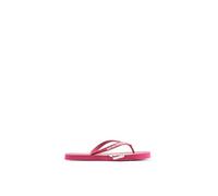 Emporio Armani Unisex Bold Eagle Logo Flip Flops, Cherry+White, 39