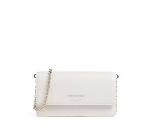 Emporio Armani Vivienne | leather Crossbody bag | white