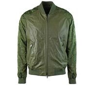 Emporio Armani W1B54P W1P58 010 Leather Jacket - Green - XXS
