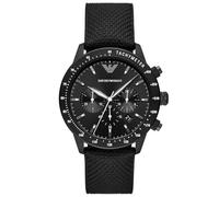 Emporio Armani Watch for Men, Chronograph Movement, 43 mm Black Stainless Steel Case with a Fabric Strap, AR11453