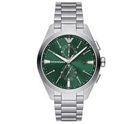 Emporio Armani Mens Claudio Green Dial Chronograph Watch AR11480