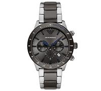 Emporio Armani Watch for Men, Chronograph Movement, 43 mm Silver Stainless Steel Case with a Stainless Steel Strap, AR11391