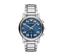 Emporio Armani Sport Men's Watch¦Chrono Blue Sunray Dial¦Stainless Strap¦AR11132
